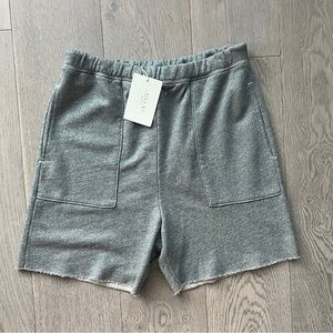 THE GREAT. Size 0 The Patch Pocket Sweatshort in Gray NWT